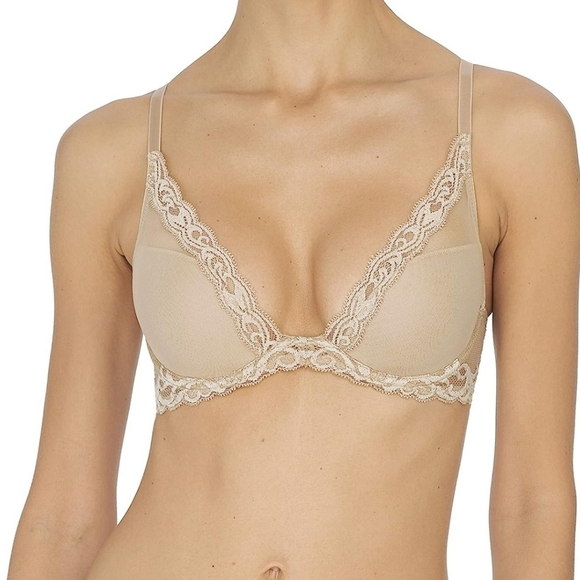 Natori Other - NATORI 730023 FEATHERS CONTOUR PLUNGE BRA TAN SIZE 36C